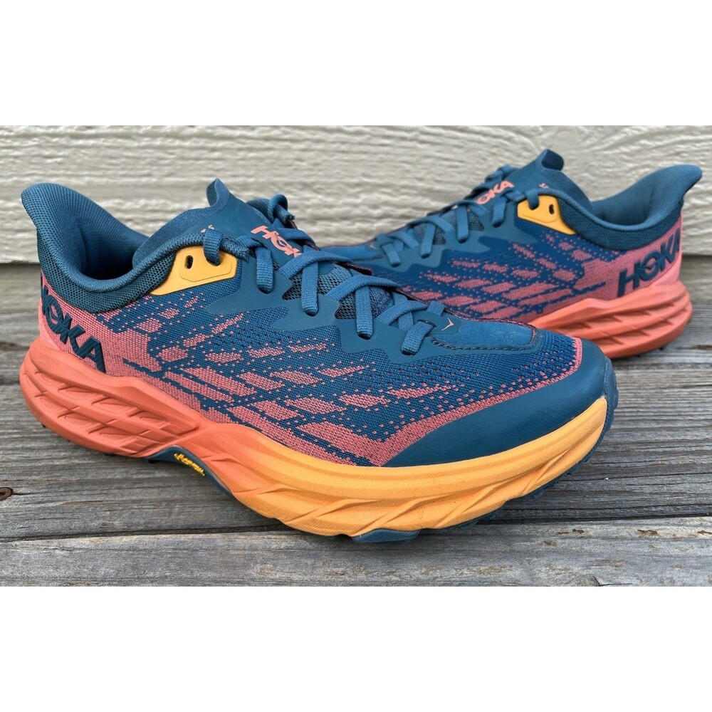 Hoka One One Speedgoat 5 Wide Women’s 9.5D Trail Running Shoes - Blue Coral